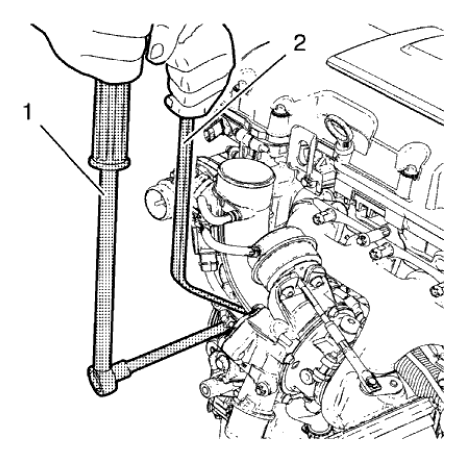 Fig. 261: Holding Wrench And Ratchet Wrench