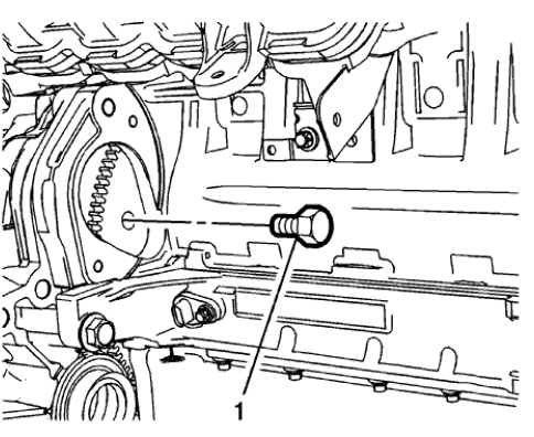 Fig. 167: Torque Converter To Flywheel Bolt