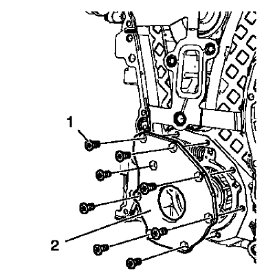 Fig. 131: Engine Oil Pump Cover And Bolts