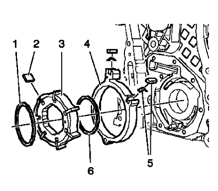 Fig. 133: Locating Engine Oil Pump Components