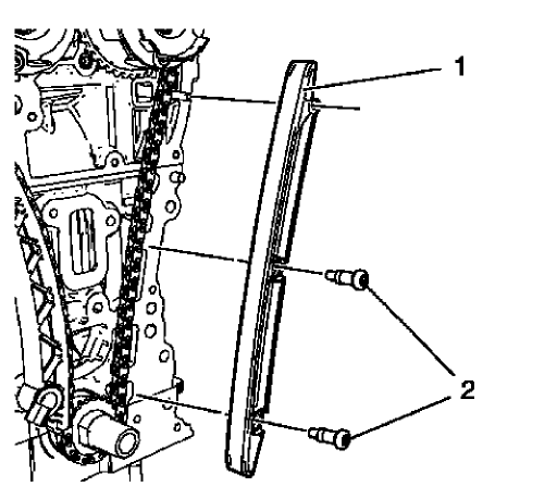 Fig. 296: Timing Chain Guide Right Side
