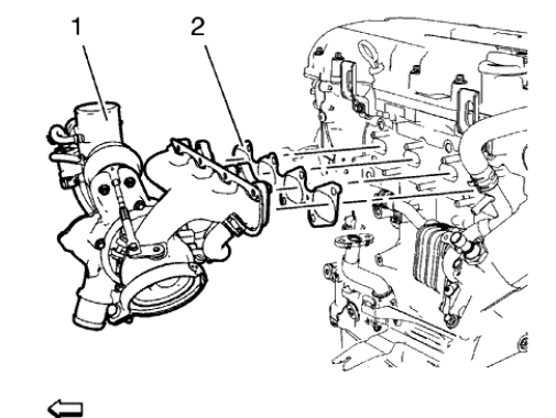 Fig. 202: Turbocharger Assembly And Gasket