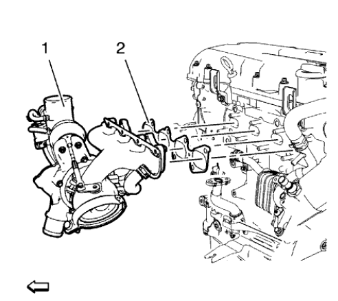 Fig. 203: Turbocharger Assembly And Gasket
