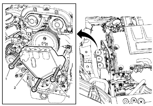 Fig. 29: Engine Mount Bracket - Right Side