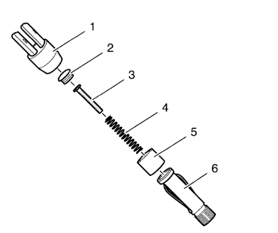 Fig. 232: Valve Key Installation Mounting Piece Components