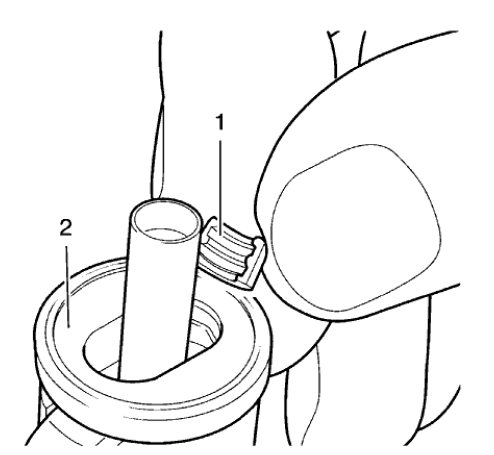 Fig. 233: Valve Keys And Mounting Piece