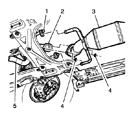 Fig. 1: Catalytic Converter And Exhaust Front Pipe