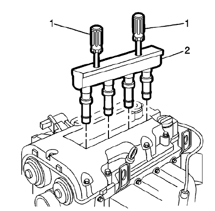 Fig. 86: Ignition Coil Remover/Installer