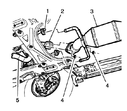 Fig. 20: Catalytic Converter And Exhaust Front Pipe