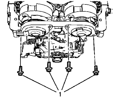 Fig. 426: Camshaft Position Actuator Solenoid Valve Bolts