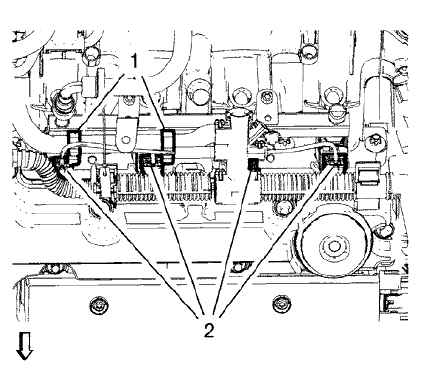 Fig. 74: Fuel Injector Wiring Harness Plugs