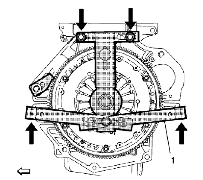 Fig. 39: Special Engine Block Brace Tool