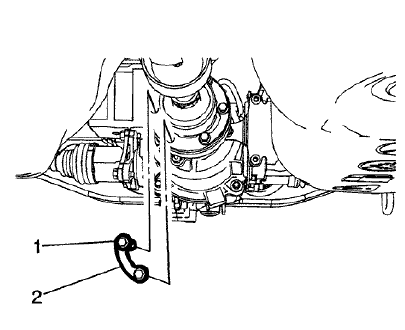 Fig. 11: Rear Propeller Shaft Bolts And Washers
