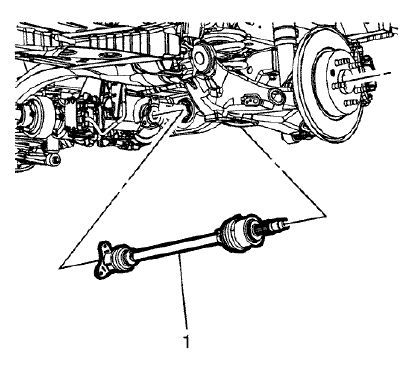 Fig. 35: Wheel Drive Shaft