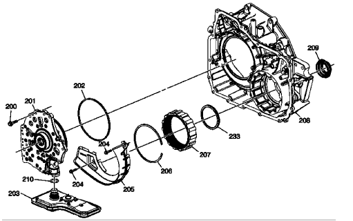 Fig. 6: Torque Converter and Fluid Pump Housing Assembly -- 6T30