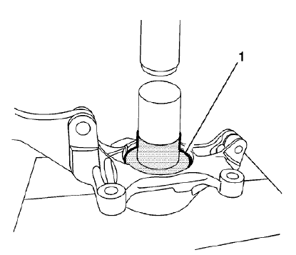 Fig. 14: Wheel Hub/Bearing Installation Adapter Wheel Hub/Bearing Removal/Installation Bridge Assembly & Adapter