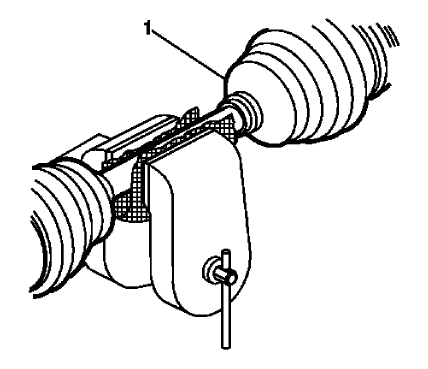 Fig. 41: View Of Front Wheel Drive Shaft Inner Joint