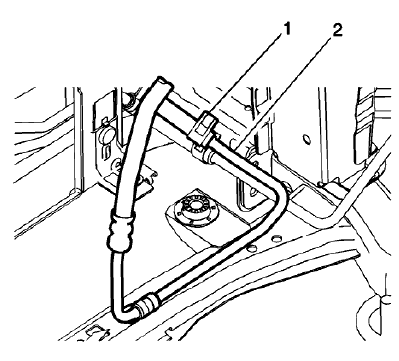 Fig. 31: P/S Fluid Reservoir Inlet Pipe