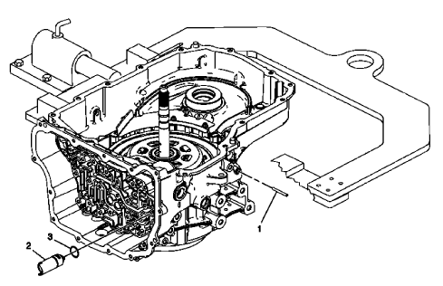 Fig. 13: Identifying Park Pawl Actuator Guide Components