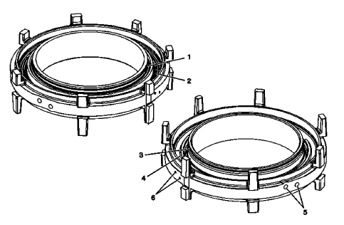 Fig. 41: Identifying Low and Reverse & 1-2-3-4 Clutch Housing
