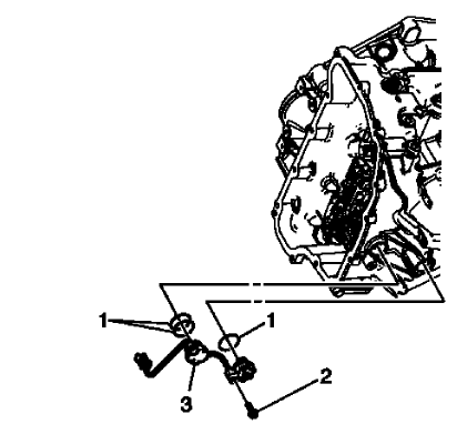 Fig. 41: Identifying Input Speed Sensor Mounting Bolt