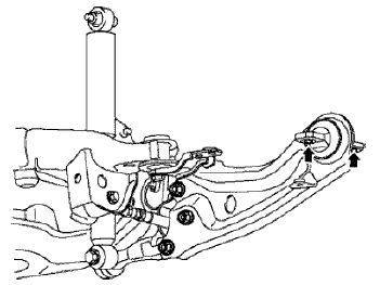 Fig. 33: Steering Column Lower Support Bracket