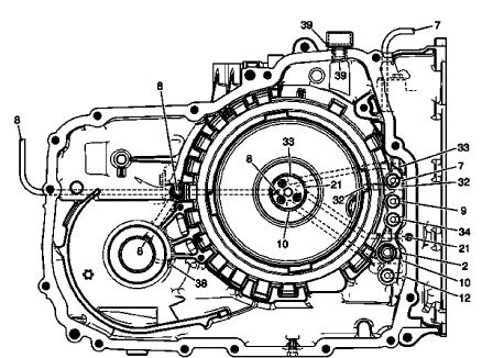 Fig. 20: Case -- Torque Converter and Differential Housing Side