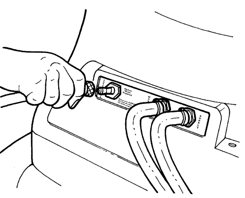 Fig. 4: Applying Shop Air Supply Hose To Quick-Disconnect