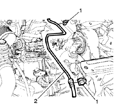 Fig. 14: Clutch Actuator Cylinder Front Pipe