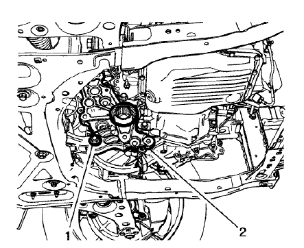Fig. 44: Transmission Bracket
