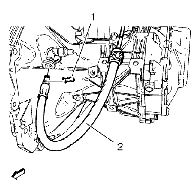 Fig. 18: Clutch Actuator Cylinder Front Pipe Retainer
