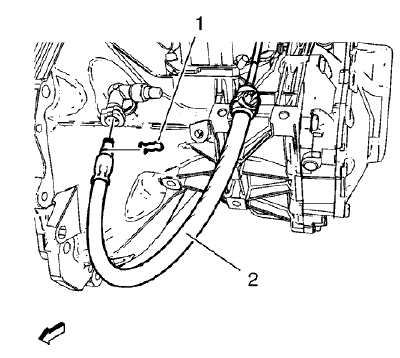 Fig. 19: Clutch Actuator Cylinder Front Pipe Retainer