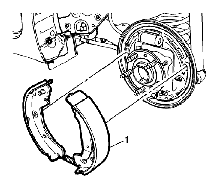 Fig. 15: Brake Shoe Assembly
