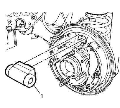 Fig. 49: Rear Brake Cylinder