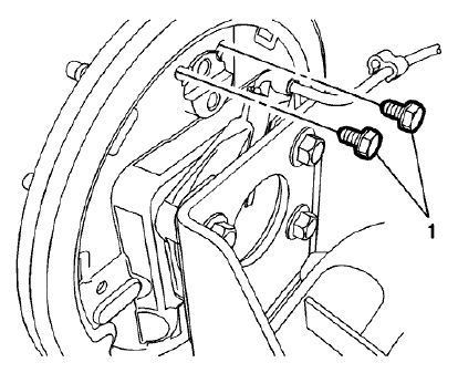 Fig. 50: Rear Brake Cylinder Bolts