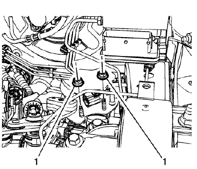 Fig. 183: Brake Booster Pump Bracket Nuts