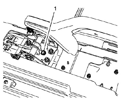 Fig. 56: Parking Brake Cable Adjusting Nut
