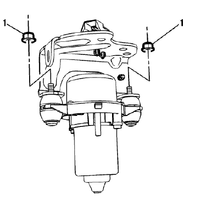 Fig. 188: Power Brake Booster Pump Nuts