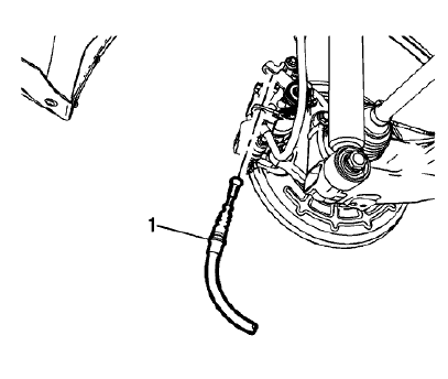 Fig. 33: Left Parking Brake Cable