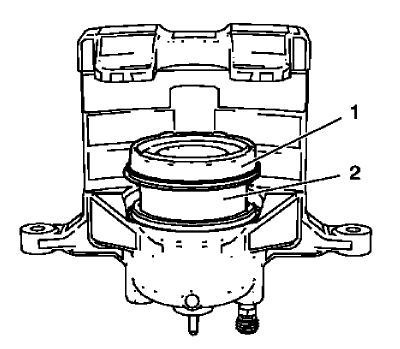 Fig. 37: View Of Caliper Piston And Caliper Piston Dust Boot Seal