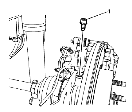 Fig. 39: Wheel Speed Sensor Bolt