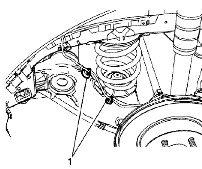 Fig. 40: Wheel Speed Sensor Harness Clips