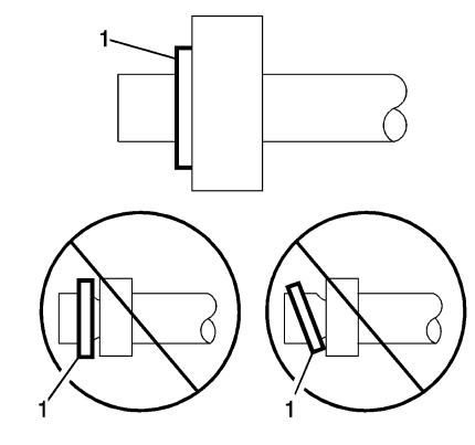 Fig. 12: Identifying Proper Seating Of A/C Refrigerant O-Ring