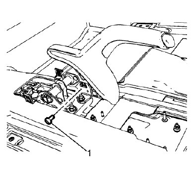 Fig. 10: Parking Brake Indicator Switch Bolt