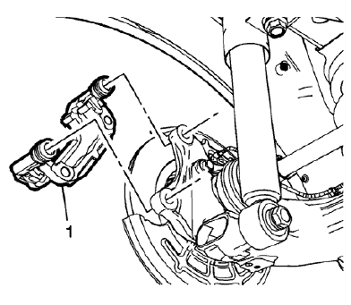 Fig. 55: Rear Brake Caliper Bracket