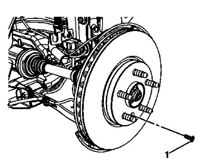 Fig. 61: Brake Rotor Bolt