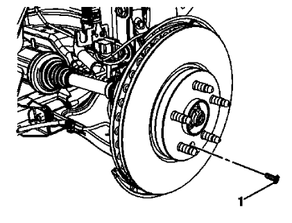 Fig. 64: Brake Rotor Bolt