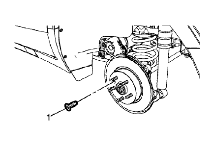 Fig. 67: Brake Rotor Bolt