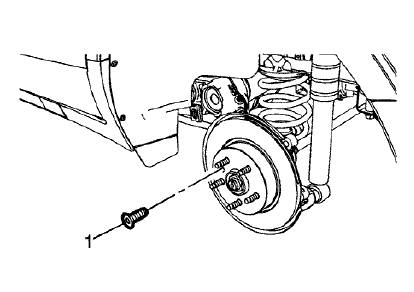 Fig. 70: Brake Rotor Bolt