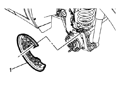 Fig. 77: Rear Brake Shield